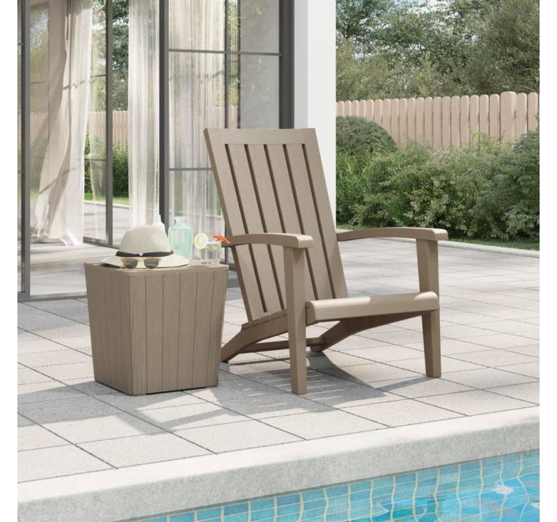 furnicato Gartenstuhl Adirondack-Hellbraun Polypropylen (1 St) von furnicato