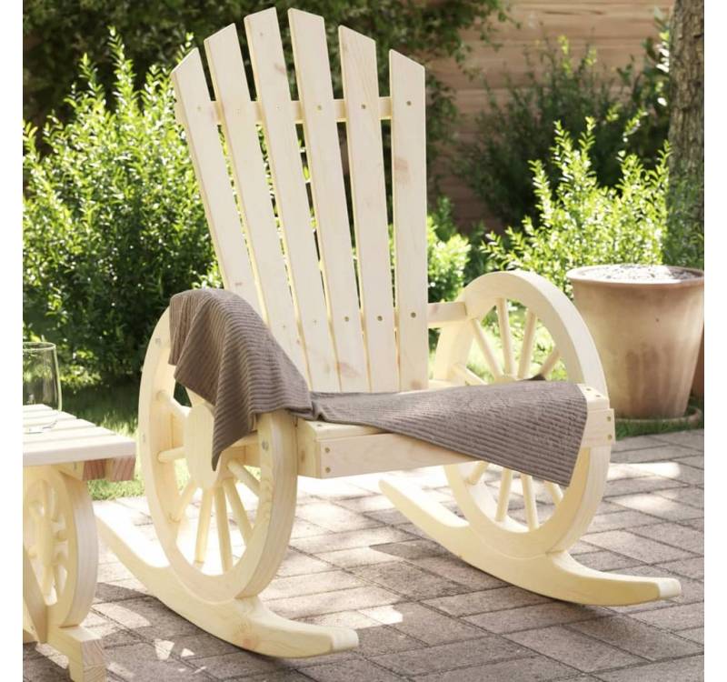 furnicato Gartenstuhl Adirondack-Schaukelstühle 2 Stk. Massivholz Tanne (1 St) von furnicato