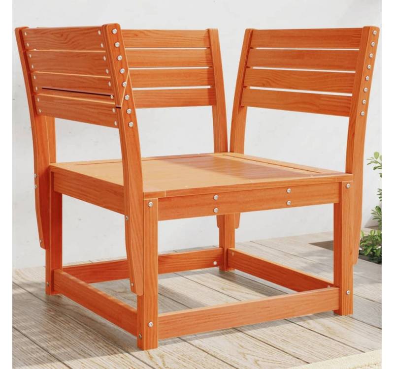 furnicato Gartenstuhl Wachsbraun Massivholz Kiefer (1 St) von furnicato