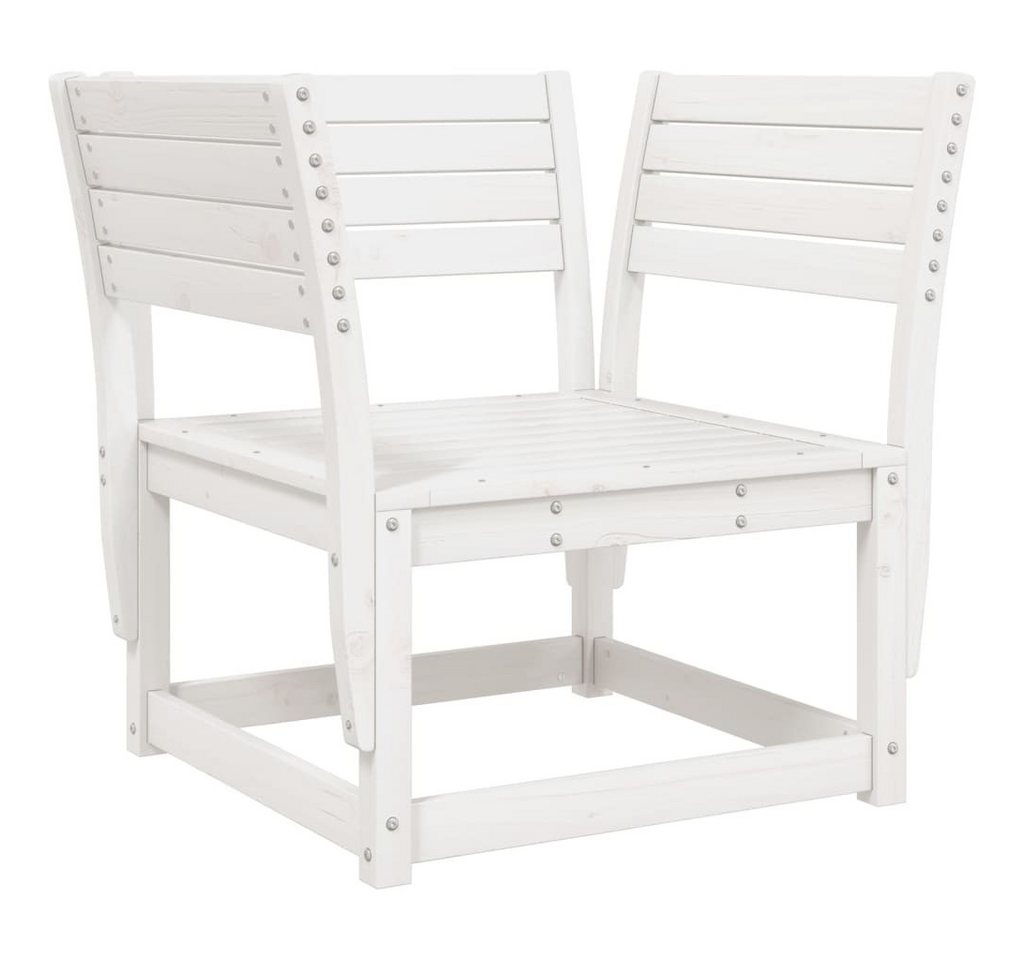 furnicato Gartenstuhl Weiß Massivholz Kiefer (1 St) von furnicato