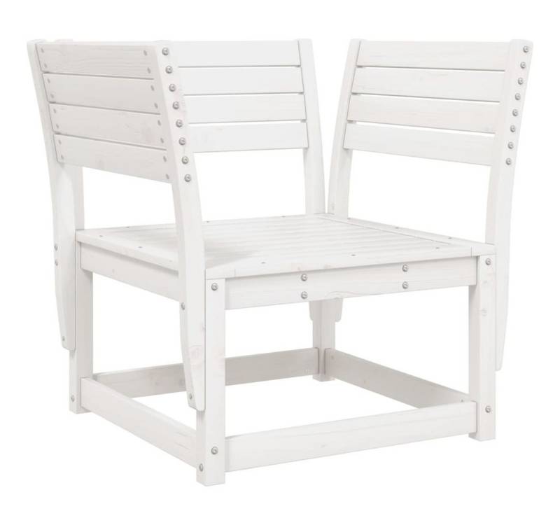furnicato Gartenstuhl Weiß Massivholz Kiefer (1 St) von furnicato