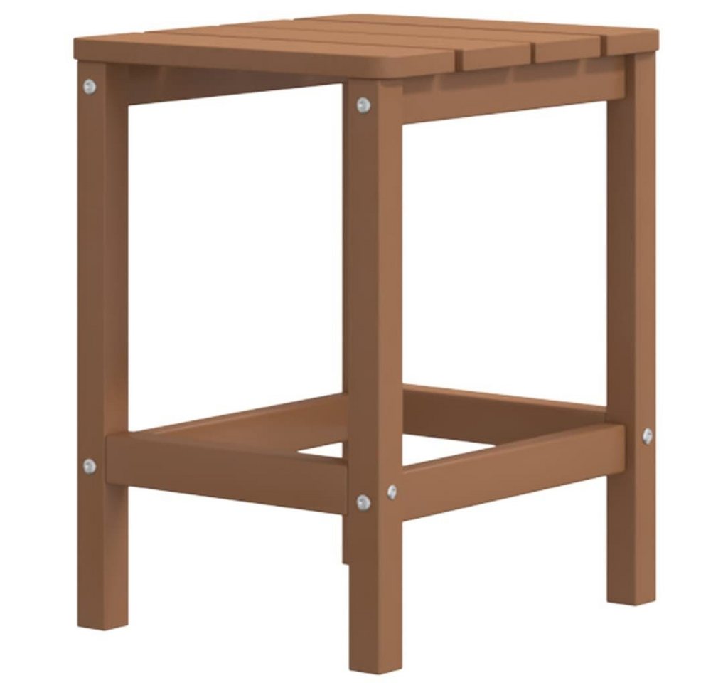 furnicato Gartentisch Adirondack-Braun 38x38x46 cm HDPE (1-St) von furnicato
