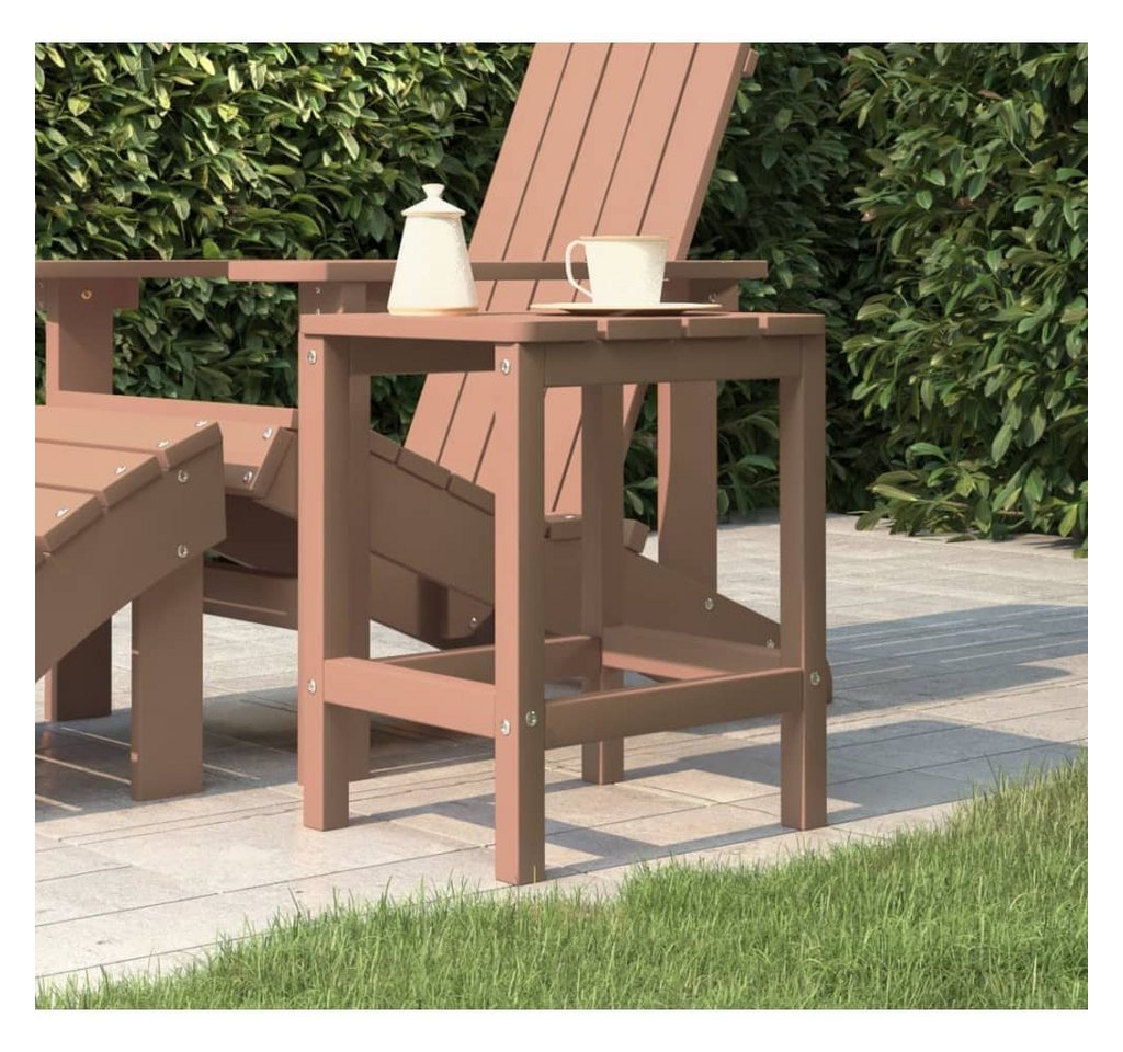 furnicato Gartentisch Adirondack-Braun 38x38x46 cm HDPE von furnicato