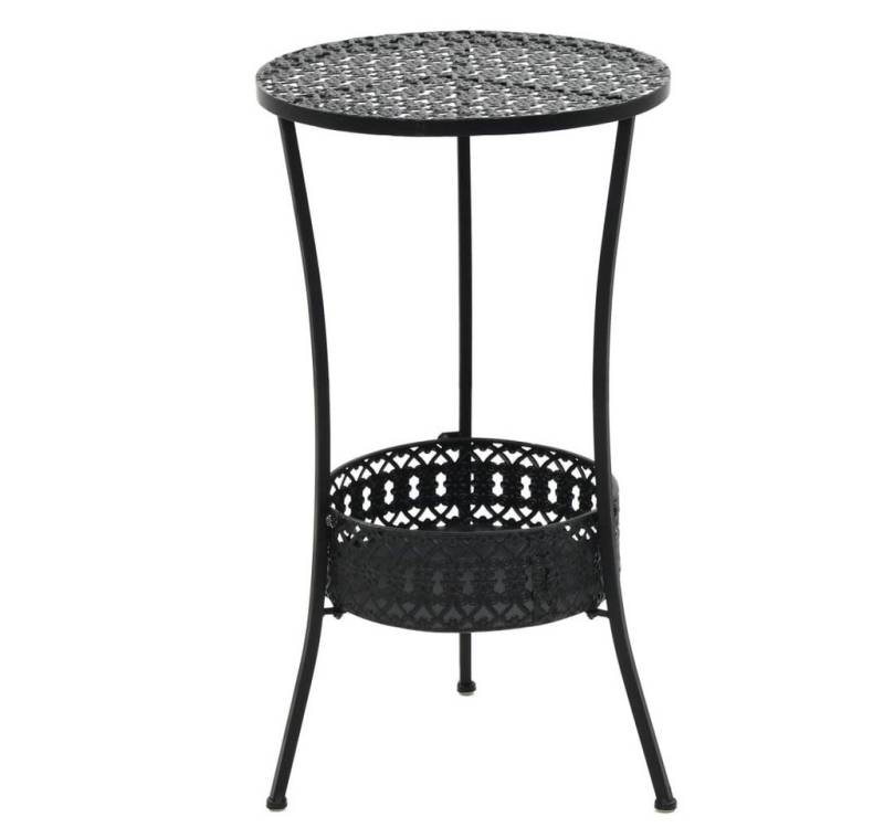 furnicato Gartentisch Bistrotisch Schwarz 40x70cm Metall (1-St) von furnicato