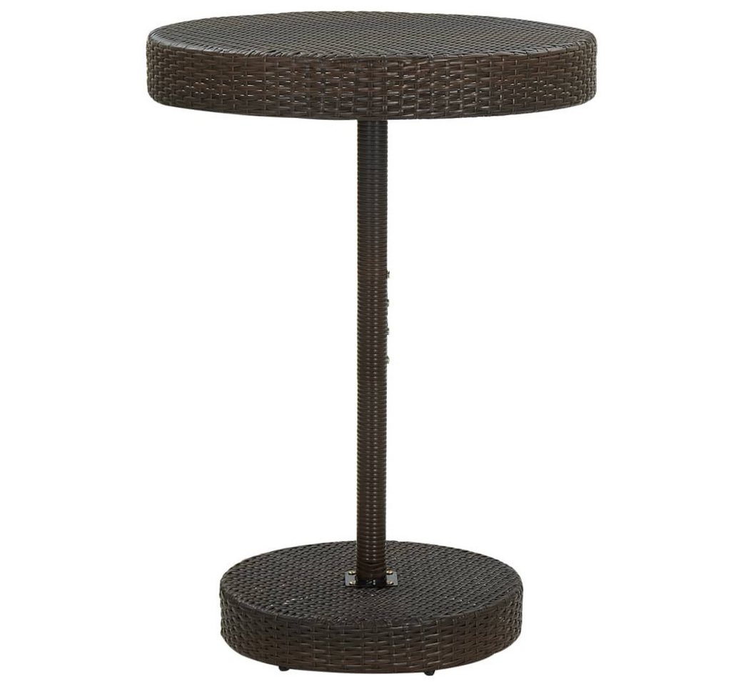 furnicato Gartentisch Braun 75,5x106 cm Poly Rattan (1-St) von furnicato