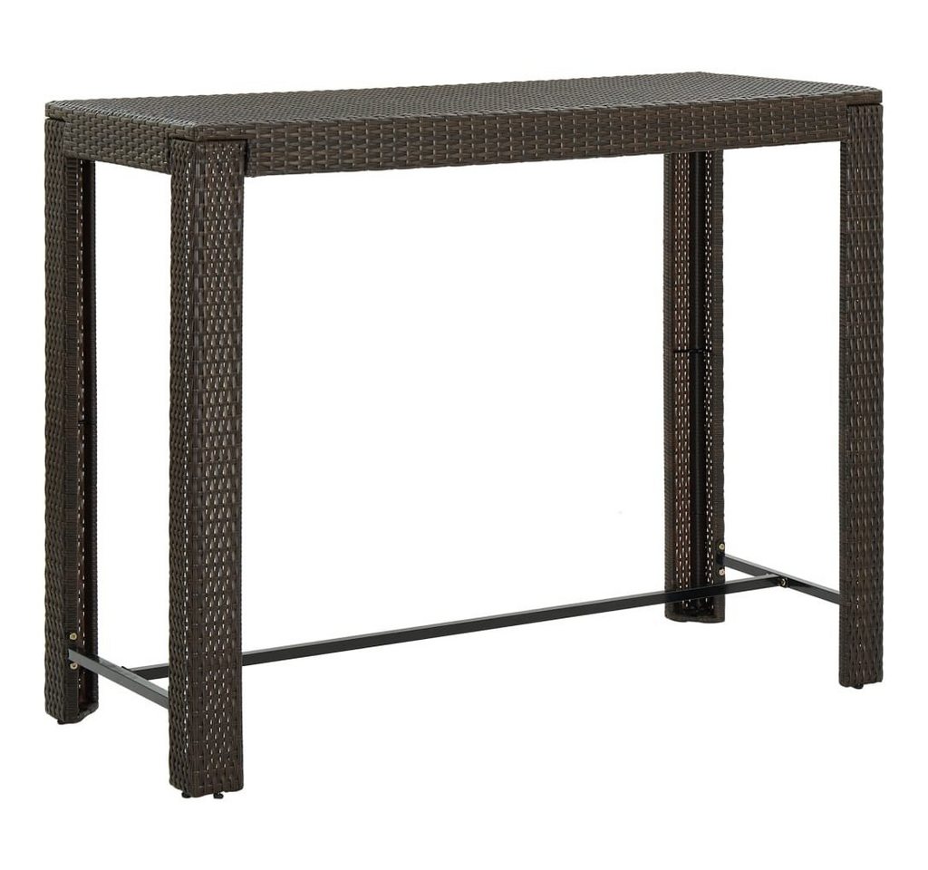 furnicato Gartentisch Garten-Bartisch Braun 140,5x60,5x110,5 cm Poly Rattan von furnicato