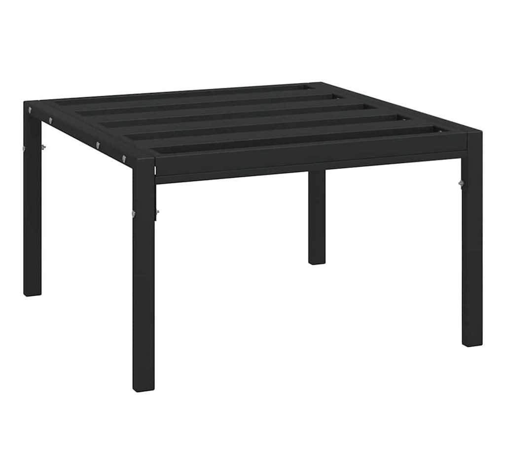furnicato Gartentisch Garten-Couchtisch Schwarz 60x60x35 cm Stahl (1-St) von furnicato