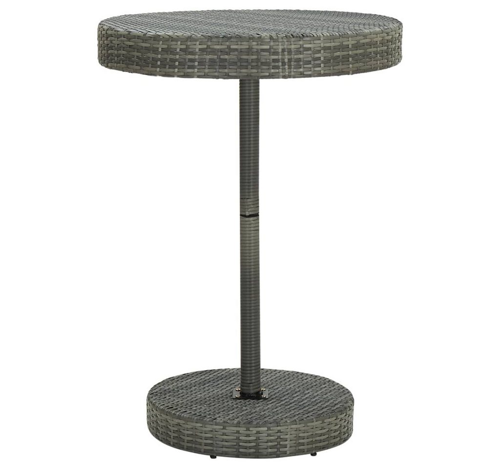 furnicato Gartentisch Grau 75,5x106 cm Poly Rattan von furnicato