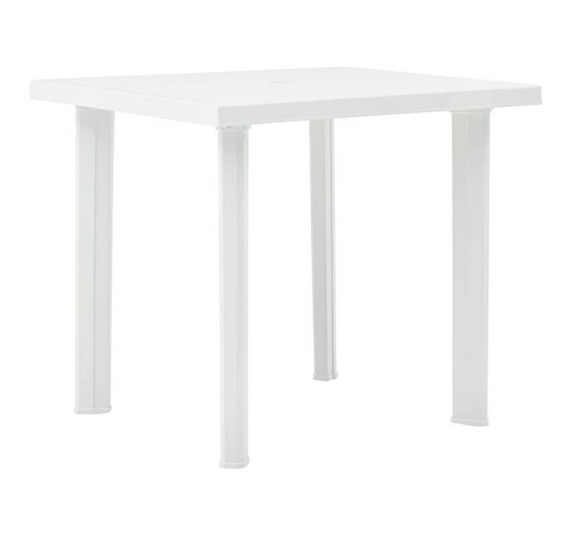furnicato Gartentisch Weiß 80x75x72 cm Kunststoff (1-St) furnicato Gartentisch Weiß 80x75x72 cm Kunststoff (1-St) von furnicato