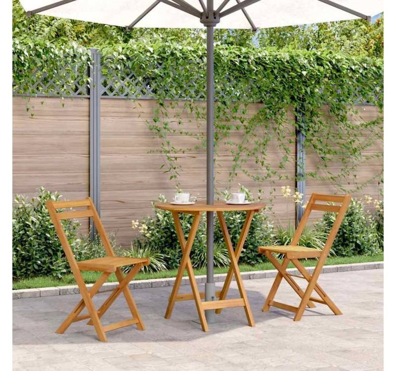 furnicato Gartentisch Klappbarer 70 cm Massivholz (1-St) von furnicato