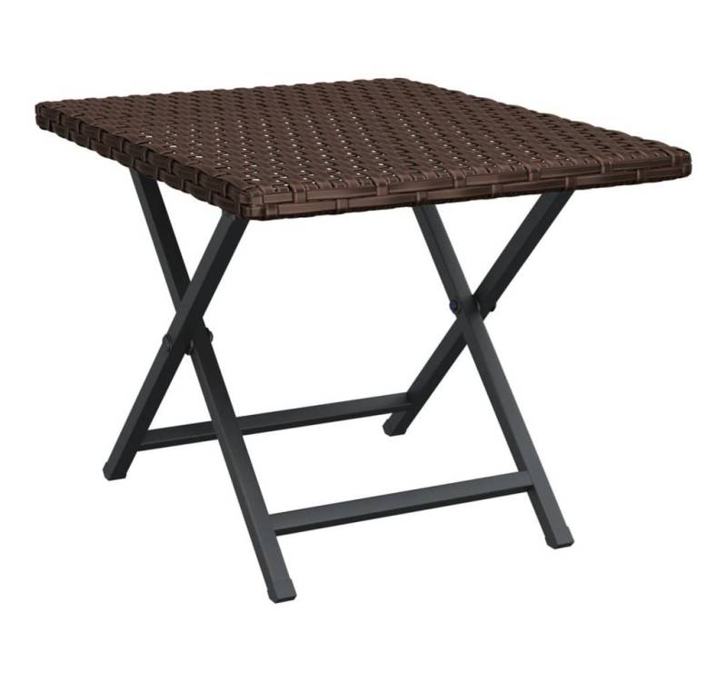 furnicato Gartentisch Klapptisch Braun 45x35x32 cm Poly Rattan (1-St) von furnicato