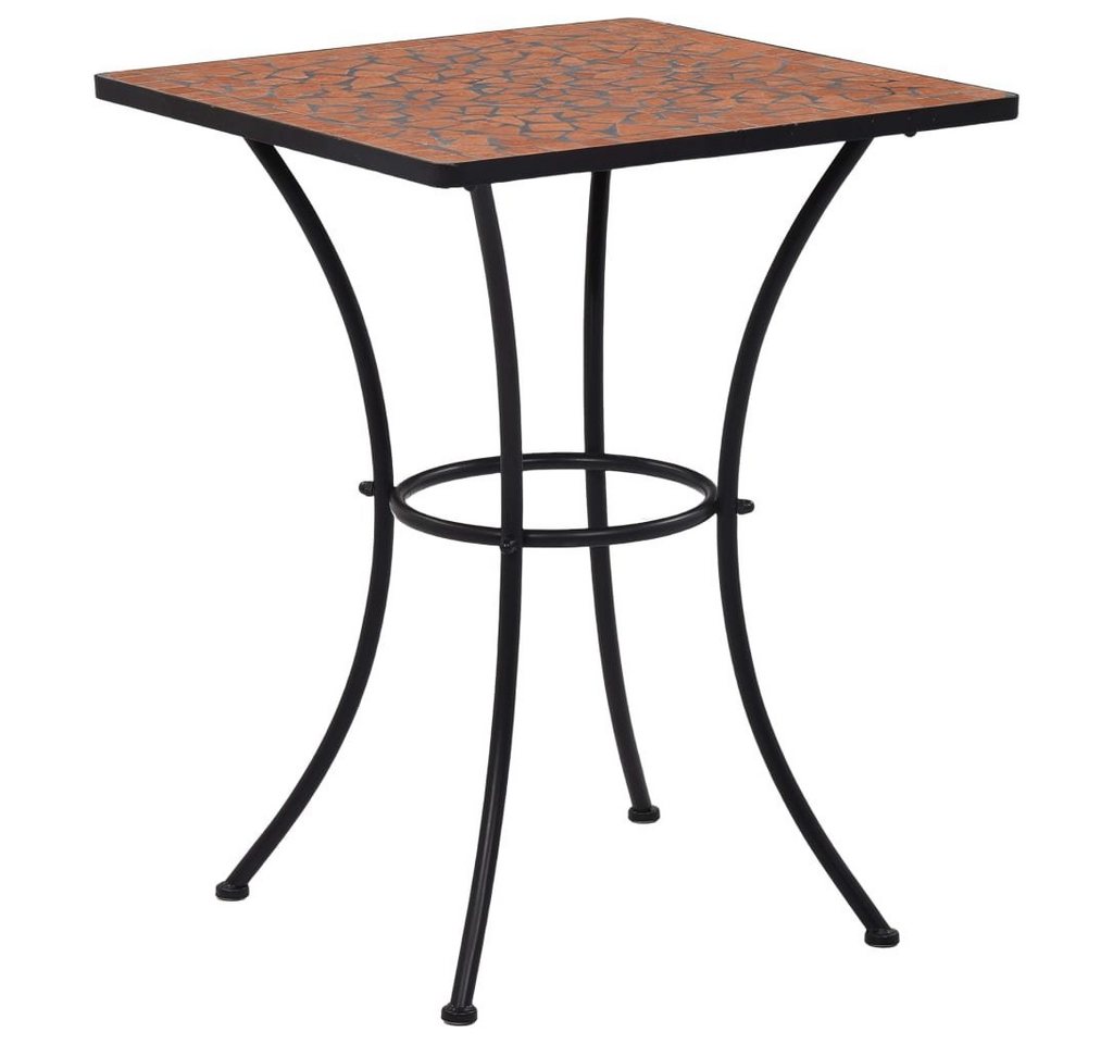 furnicato Gartentisch Mosaik-Bistrotisch Terrakotta 60 cm Keramik von furnicato