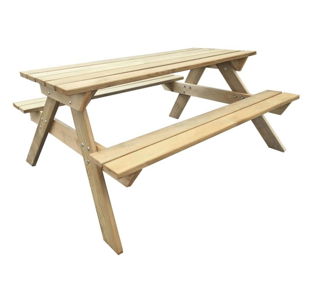 furnicato Gartentisch Picknicktisch 150x135x71,5 cm Holz von furnicato