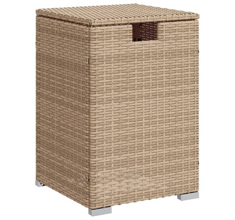 furnicato Gartentisch Propan-Tank-Verstecktisch Beige 40x40x60 cm Poly Rattan (1-St) von furnicato