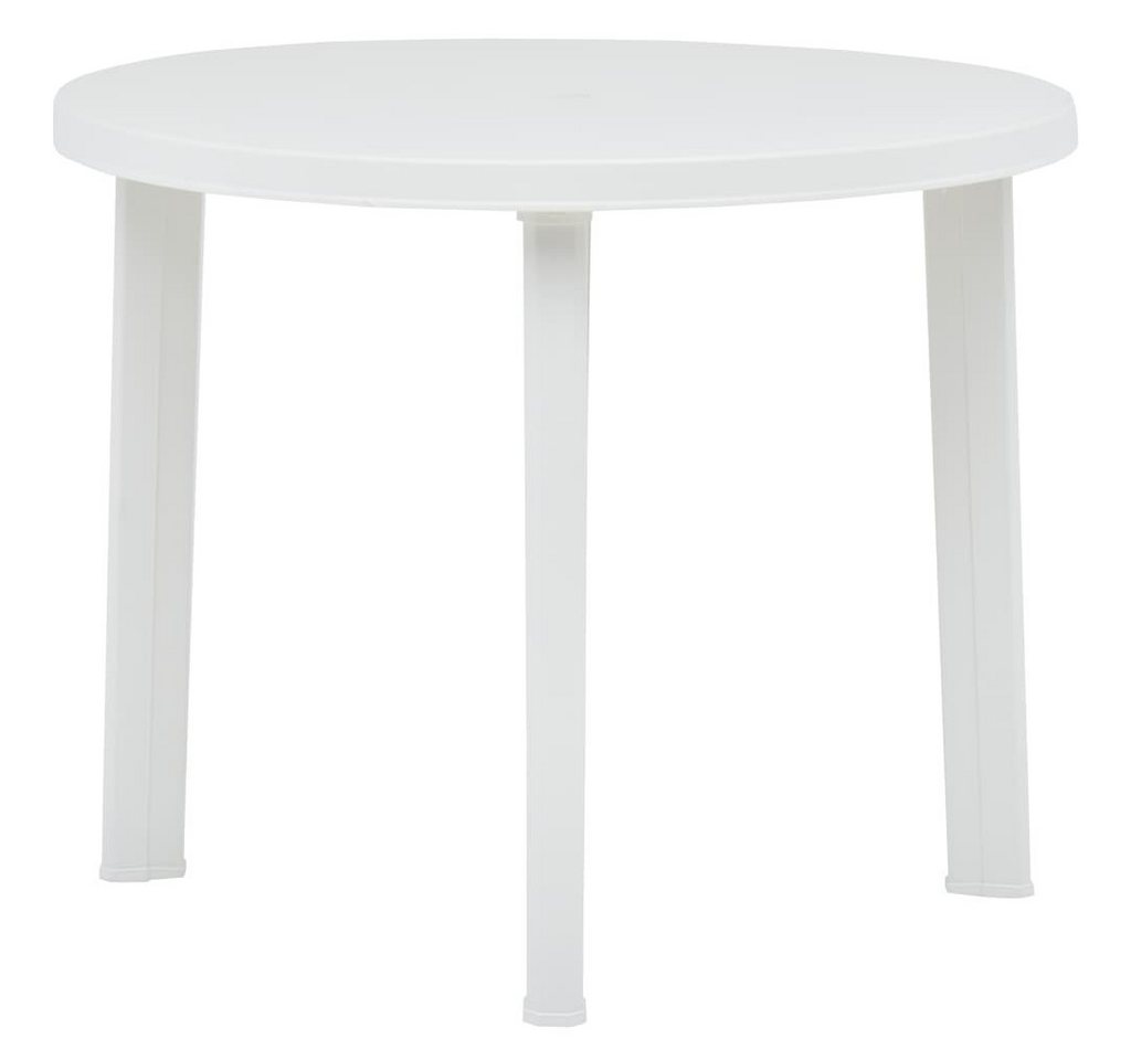 furnicato Gartentisch Weiß 89 cm Kunststoff (1-St) von furnicato