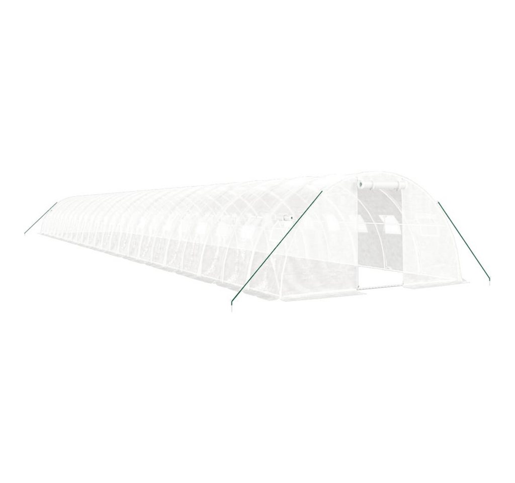 furnicato Gewächshaus mit Stahlrahmen Weiß 96 m² 24x4x2 m furnicato Gewächshaus mit Stahlrahmen Weiß 96 m² 24x4x2 m von furnicato