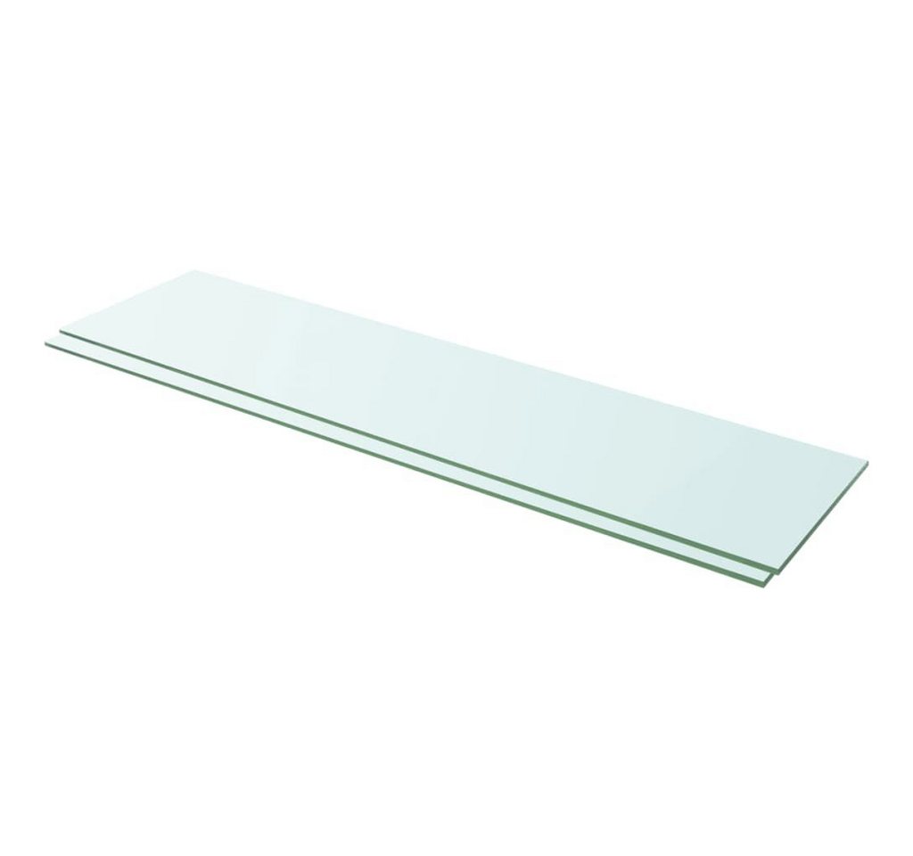 furnicato Glashängeschrank Regalböden 2 Stk. Glas Transparent 100x25 cm (1-St) von furnicato