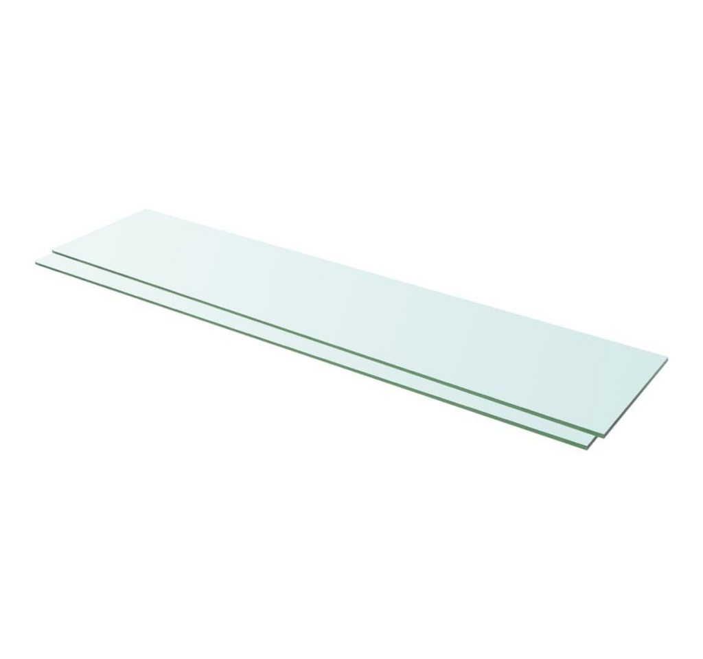 furnicato Glashängeschrank Regalböden 2 Stk. Glas Transparent 110x25 cm (1-St) von furnicato