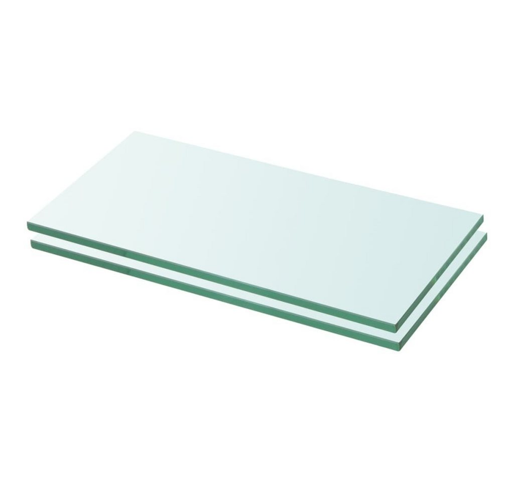 furnicato Glashängeschrank Regalböden 2 Stk. Glas Transparent 20x30 cm (1-St) von furnicato