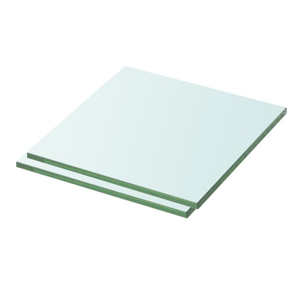 furnicato Glashängeschrank Regalböden 2 Stk. Glas Transparent 30x30 cm (1-St) von furnicato
