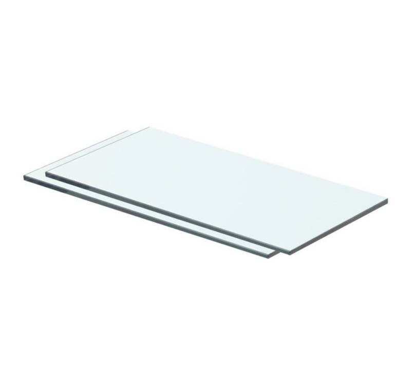 furnicato Glashängeschrank Regalböden 2 Stk. Glas Transparent 40x15 cm (1-St) von furnicato