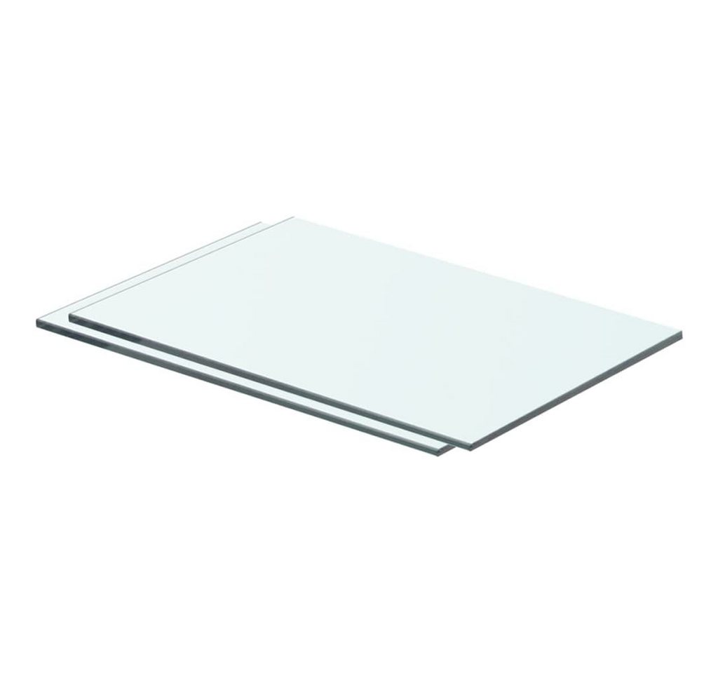 furnicato Glashängeschrank Regalböden 2 Stk. Glas Transparent 40x20 cm (1-St) von furnicato