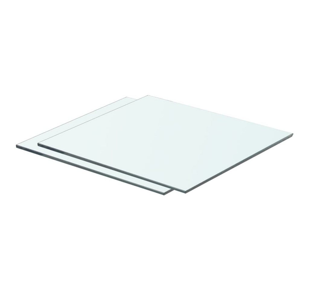 furnicato Glashängeschrank Regalböden 2 Stk. Glas Transparent 40x30 cm (2-St) von furnicato
