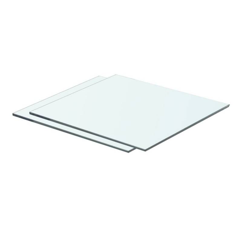 furnicato Glashängeschrank Regalböden 2 Stk. Glas Transparent 40x30 cm (2-St) von furnicato