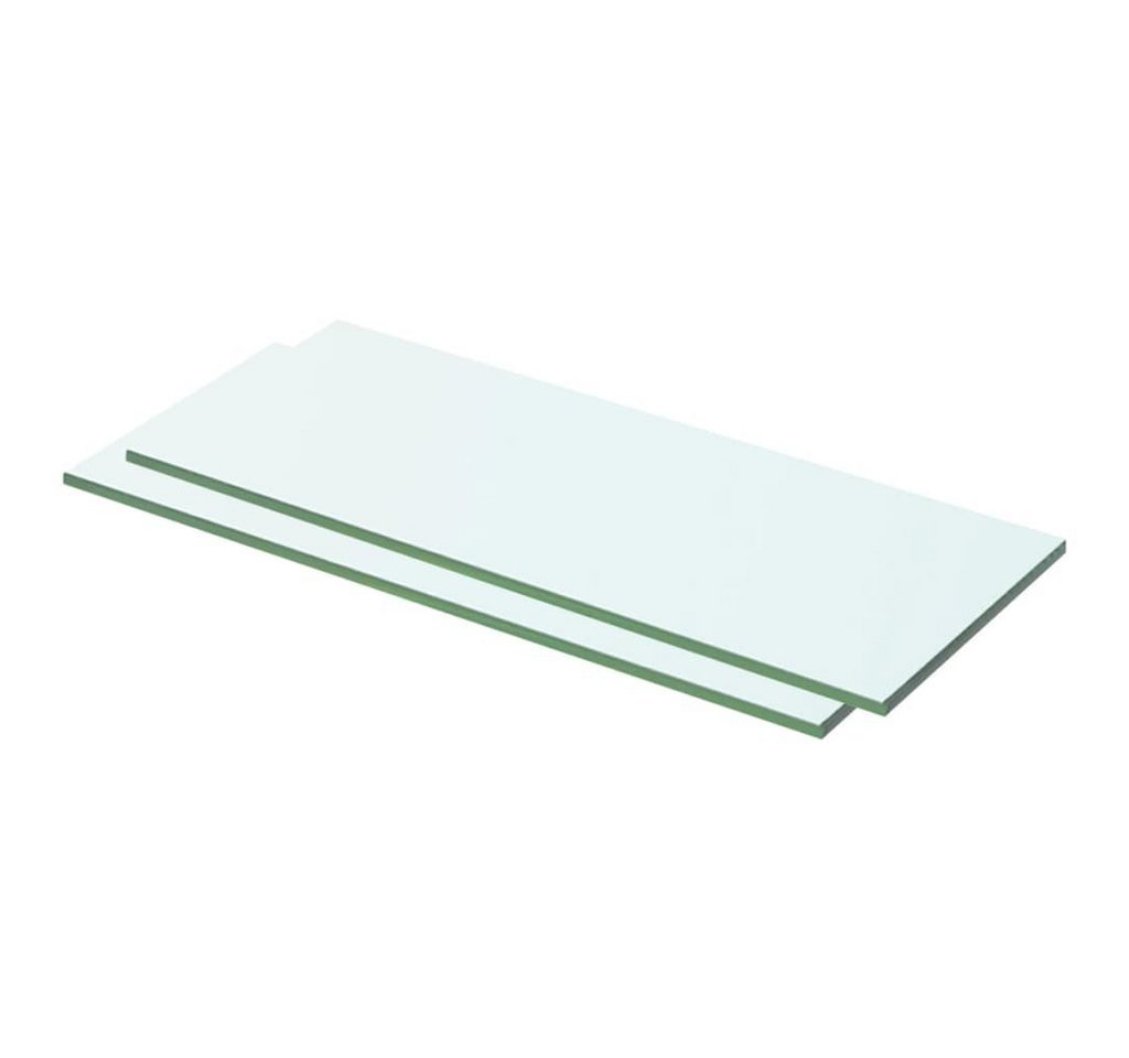 furnicato Glashängeschrank Regalböden 2 Stk. Glas Transparent 50x15 cm (1-St) von furnicato
