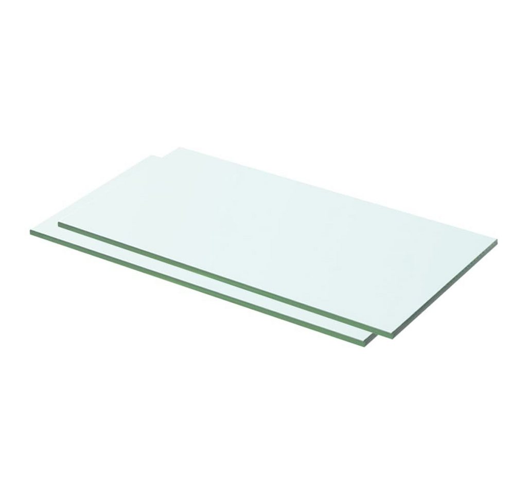 furnicato Glashängeschrank Regalböden 2 Stk. Glas Transparent 50x20 cm (1-St) von furnicato