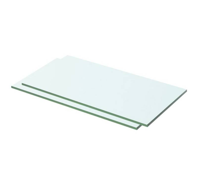 furnicato Glashängeschrank Regalböden 2 Stk. Glas Transparent 50x20 cm (1-St) von furnicato