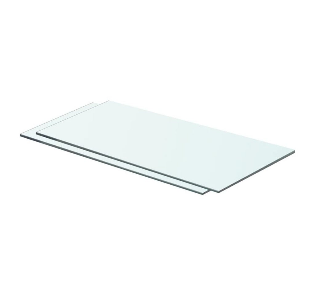 furnicato Glashängeschrank Regalböden 2 Stk. Glas Transparent 60x25 cm (1-St) von furnicato