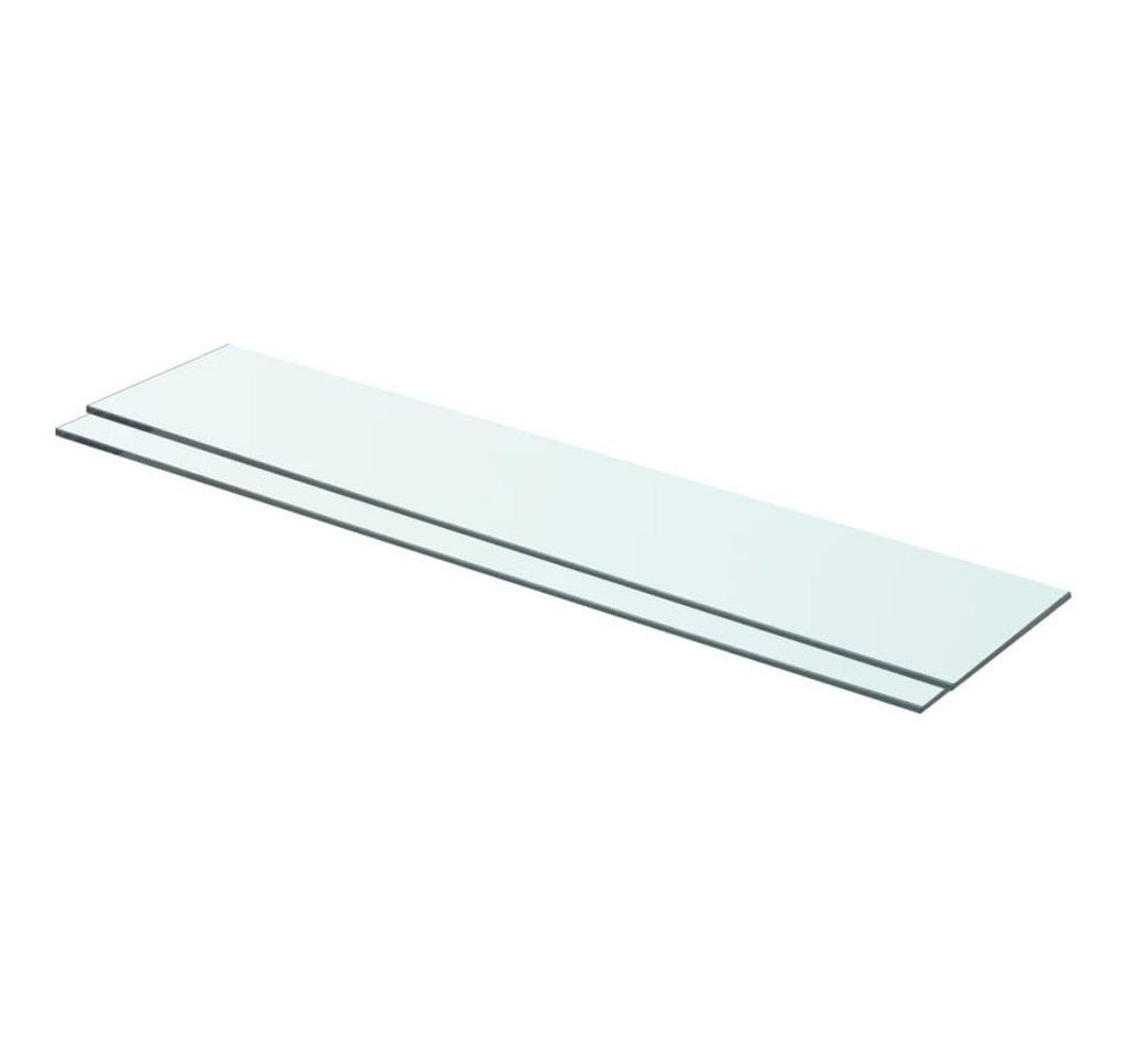 furnicato Glashängeschrank Regalböden 2 Stk. Glas Transparent 70x15 cm (2-St) von furnicato