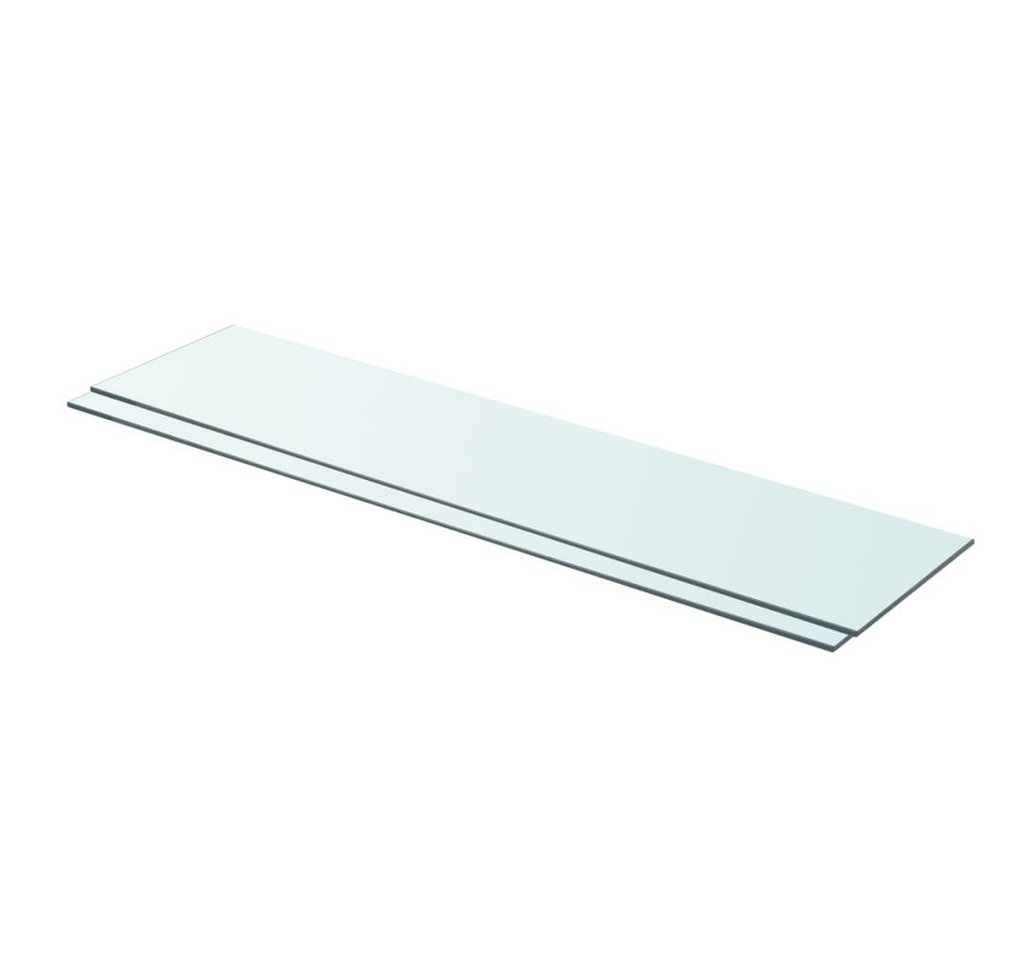 furnicato Glashängeschrank Regalböden 2 Stk. Glas Transparent 90x20 cm (1-St) von furnicato