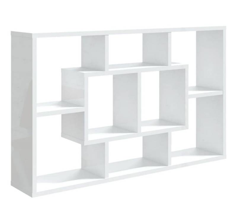 furnicato Hängeschrank Wandregal Hochglanz-Weiß 85x16x52,5 cm Holzwerkstoff furnicato Hängeschrank Wandregal Hochglanz-Weiß 85x16x52,5 cm Holzwerkstoff von furnicato