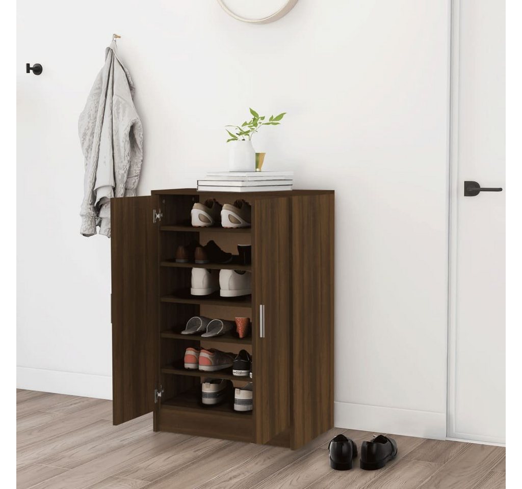 furnicato Hängeschuhschrank Schuhschrank Braun Eichen-Optik 60x35x70 cm Holzwerkstoff (1-St) von furnicato