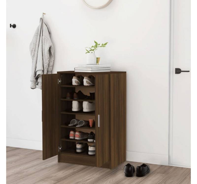 furnicato Hängeschuhschrank Schuhschrank Braun Eichen-Optik 60x35x70 cm Holzwerkstoff (1-St) von furnicato