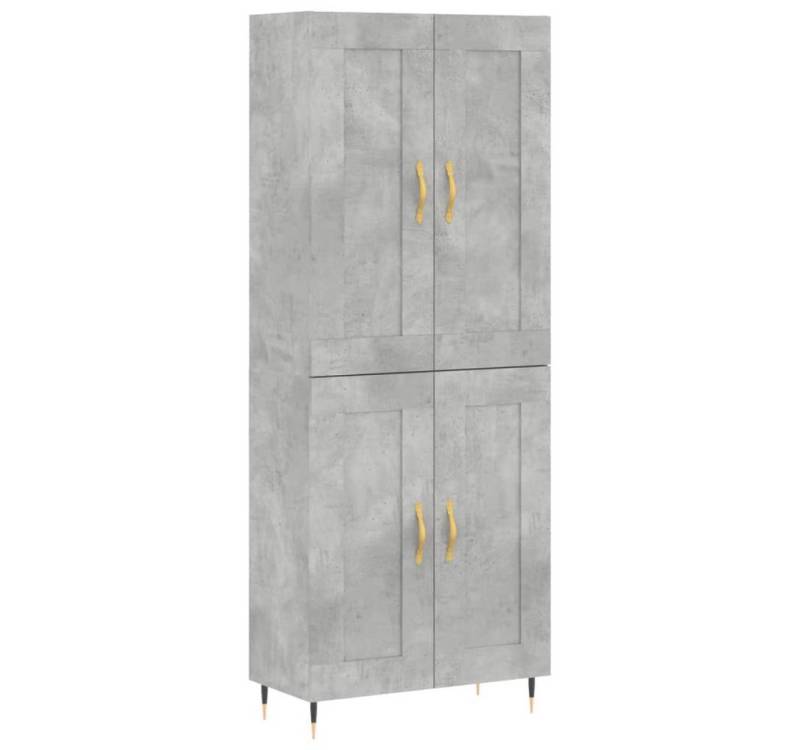 furnicato Highboard Betongrau 69,5x34x180 cm Holzwerkstoff (1 St) von furnicato