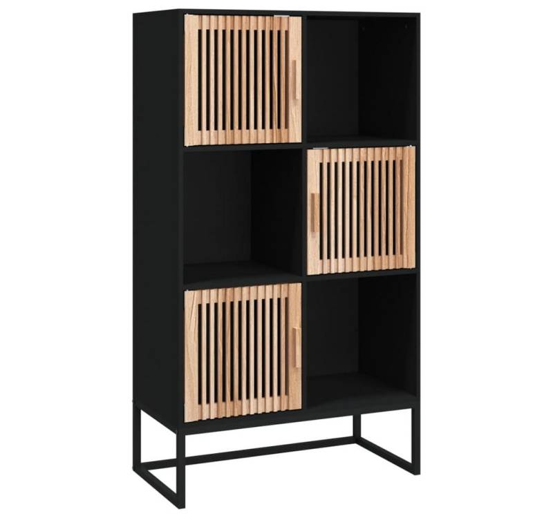 furnicato Highboard Schwarz 70x35x125 cm Holzwerkstoff (1 St) von furnicato