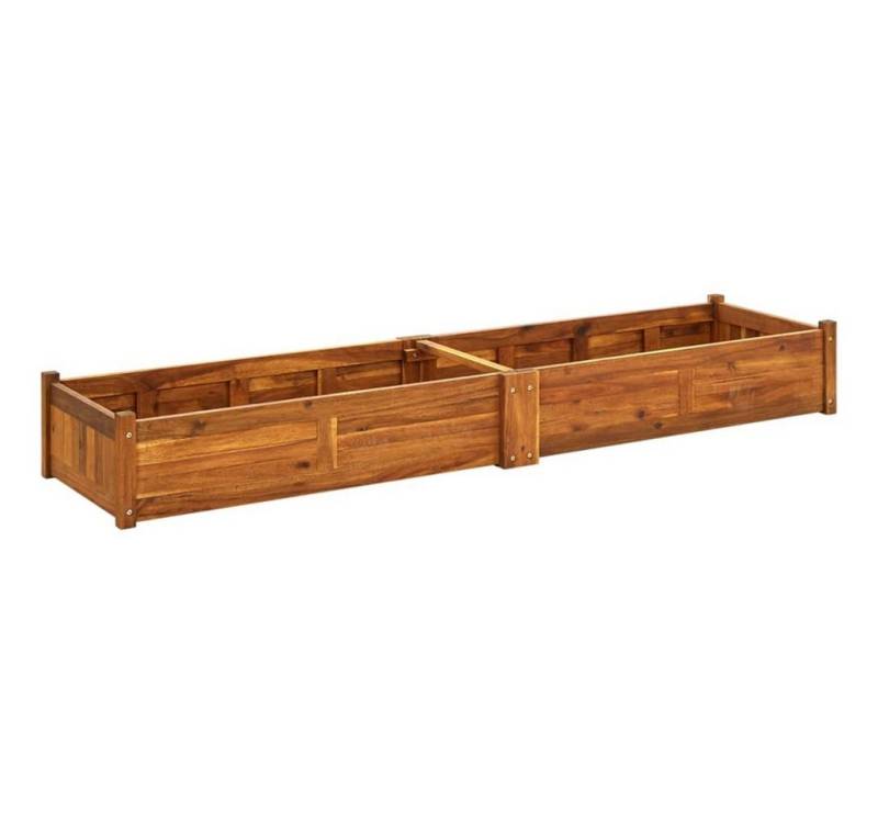 furnicato Hochbeet Garten-Akazienholz 200x50x25 cm von furnicato