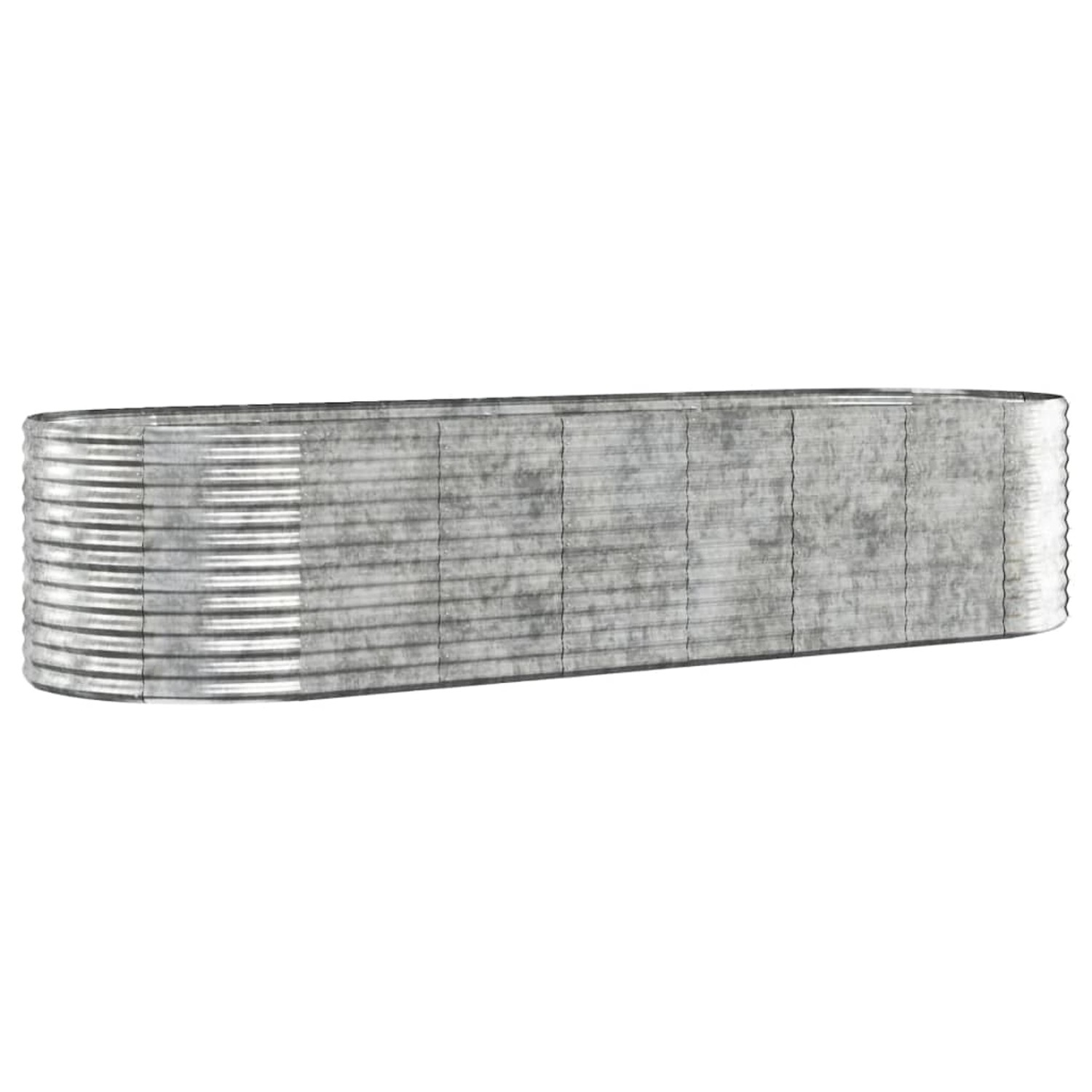 furnicato Hochbeet Pulverbeschichteter Stahl 322x100x68 cm Silbern furnicato Hochbeet Pulverbeschichteter Stahl 322x100x68 cm Silbern von furnicato