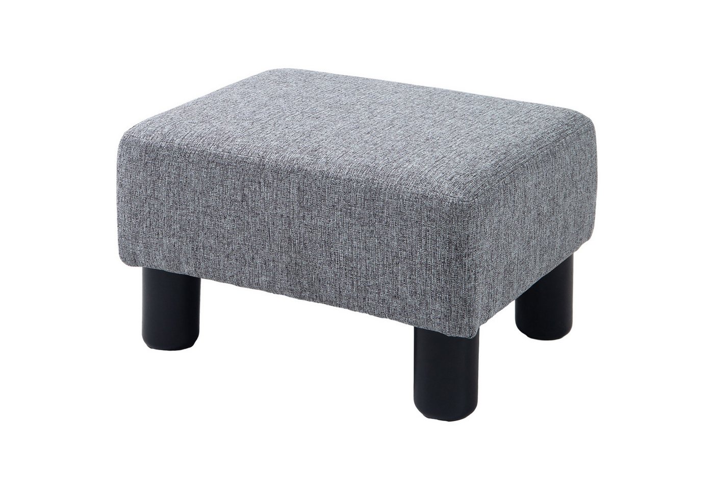 furnicato Hocker Hocker mit Stoffbezug in Leinenoptik, bis 110 kg, hellgrau, 40 x 30 x (1 St) von furnicato