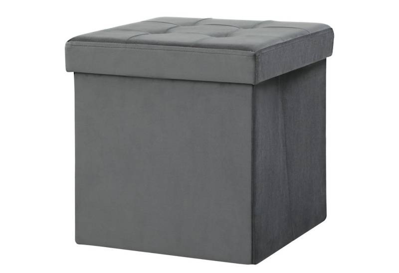 furnicato Hocker Klappbarer Sitzhocker mit Stauraum, Aufbewahrungsbox, Schaumstoff, MD (1 St) von furnicato