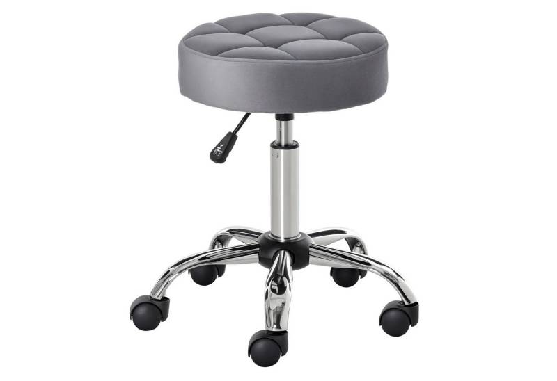 furnicato Hocker Salonstuhl Rollhocker höhenverstellbar drehbar 35x35x49-61 furnicato Hocker Salonstuhl Rollhocker höhenverstellbar drehbar 35x35x49-61 von furnicato