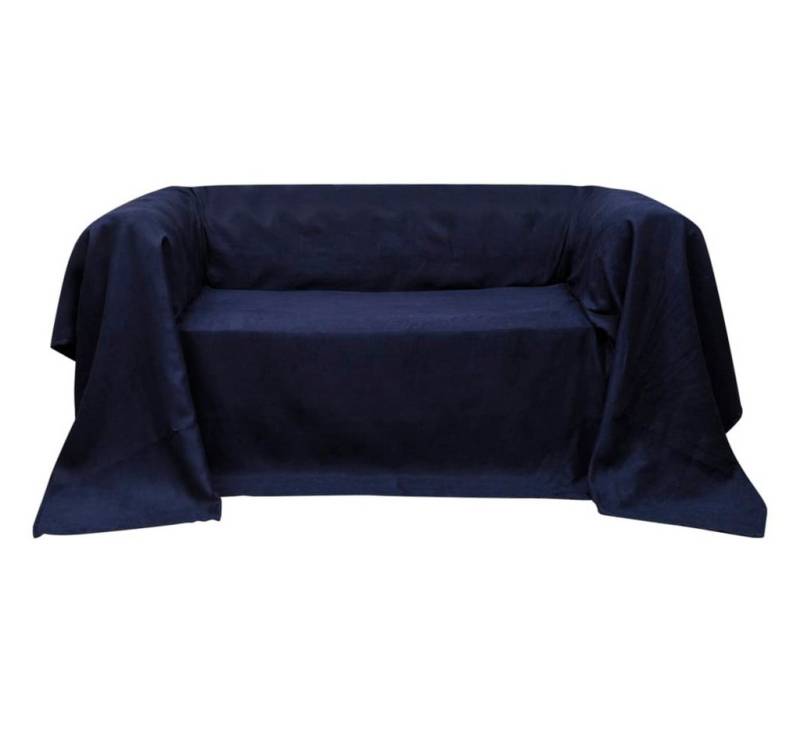 furnicato Hussen-Set Micro-Suede Sofaüberwurf Tagesdecke Marineblau 270 x 350 cm furnicato Hussen-Set Micro-Suede Sofaüberwurf Tagesdecke Marineblau 270 x 350 cm von furnicato