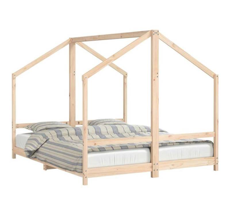 furnicato Kinderbett 2x(80x200) cm Massivholz Kiefer (1-tlg) von furnicato