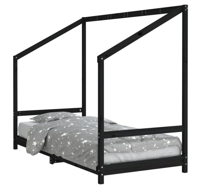 furnicato Kinderbett Schwarz 90x190 cm Massivholz Kiefer (1-tlg) von furnicato