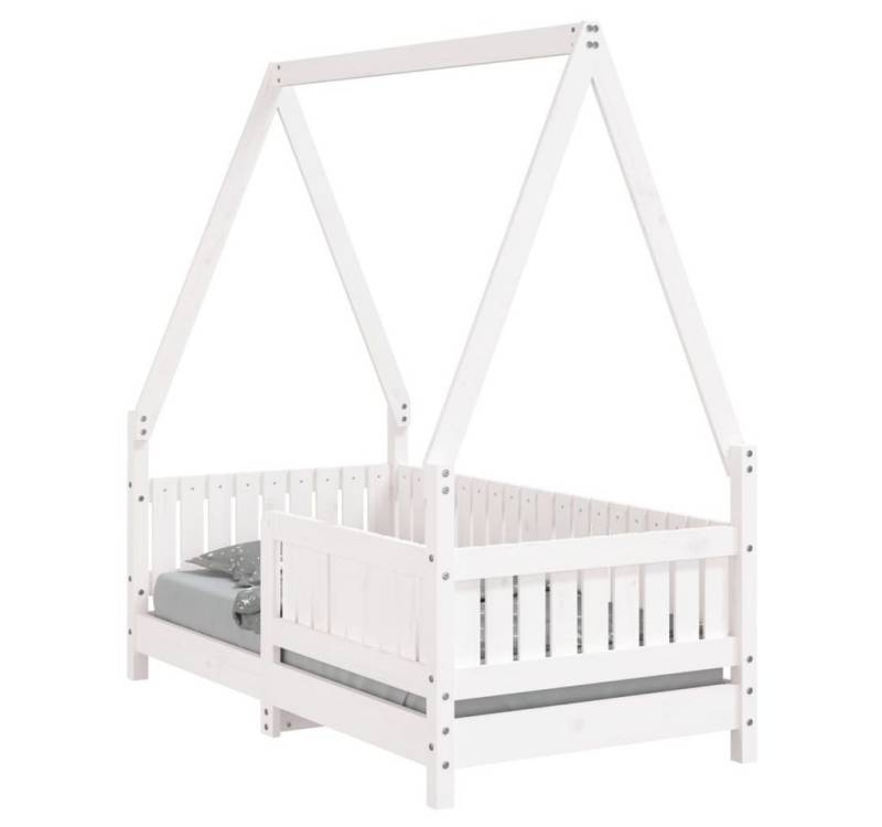 furnicato Kinderbett Weiß 70x140 cm Massivholz Kiefer (1-tlg) von furnicato