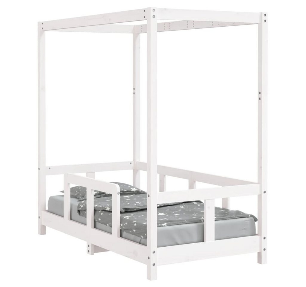 furnicato Kinderbett Weiß 70x140 cm Massivholz Kiefer (1-tlg) von furnicato