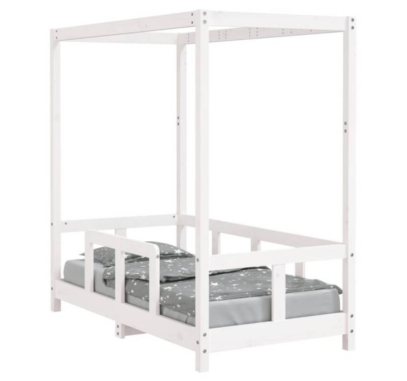 furnicato Kinderbett Weiß 70x140 cm Massivholz Kiefer (1-tlg) von furnicato